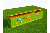 Вечная Лавка-шкаф для хранения игрушек в теневой навес из экопластика Бабочки