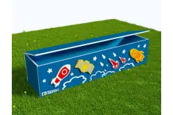 Вечная Лавка-шкаф для хранения игрушек в теневой навес из экопластика Космос1