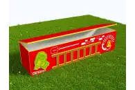 Вечная Лавка-шкаф для хранения игрушек в теневой навес из экопластика 101