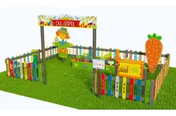 Методическая площадка Сад и огород из Экопластика и нержавеющей стали С031