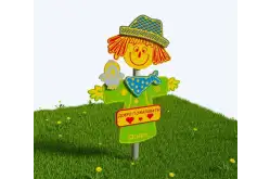 Модуль «Пугало огородное» из экопластика и нержавеющей стали1