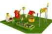 Игровая развивающая площадка Фермерский дворик из экопластика и нержавеющей стали Лайт 1 (2)_1