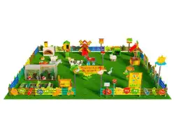 Игровая развивающая площадка Фермерский дворик из экопластика и нержавеющей стали Про 31
