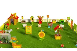 Игровая развивающая площадка Фермерский дворик Премиум 21