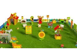 Игровая развивающая площадка Фермерский дворик Премиум 31