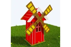 Интерактивный модуль «Мельница» из экопластика и нержавеющей стали1