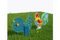 Двусторонний модуль с сенсорными элементами Тактильный топиарий Петух