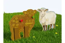 Двусторонний модуль с сенсорными элементами Тактильный топиарий Козлик1