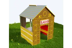 Малая архитектурная форма «Баня» из экопластика и нержавеющей стали1