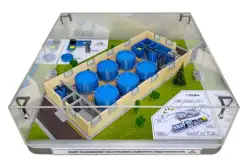 Макет рыбоводной УЗВ (установка замкнутого водоснабжения)1