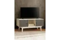 Тумба под ТВ белый/серый