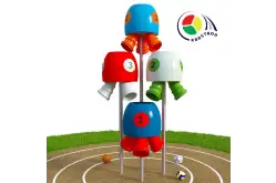 Квестбол (бочонок) модель 5 с фигурными трубами (4 шт)1