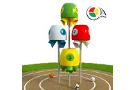 Квестбол (бочонок) модель 6 с прямыми трубами (4 шт)