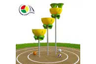 Квестбол (полусфера) модель 8 с прямыми трубами (3 шт) и воронками