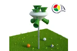 Квестбол (космическая тарелка) модель 3 с фигурными трубами и воронками1