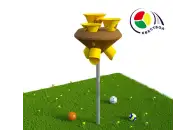 Квестбол (космическая тарелка) модель 4 с прямыми трубами и воронками