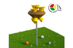 Квестбол (космическая тарелка) модель 4 с прямыми трубами и воронками1