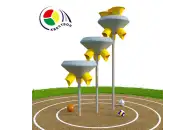 Квестбол (космическая тарелка) модель 8 с прямыми трубами (3 шт) и воронками