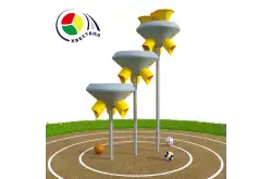 Квестбол (космическая тарелка) модель 8 с прямыми трубами (3 шт) и воронками1