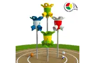 Квестбол (цветок) модель 6 с прямыми трубами (4 шт)