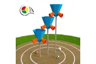 Квестбол (пирамида) модель 3 с фигурными трубами (3 шт)