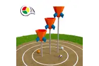 Квестбол (пирамида) модель 4 с прямыми трубами (3 шт)