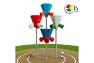 Квестбол (пирамида) модель 5 с фигурными трубами (4 шт)