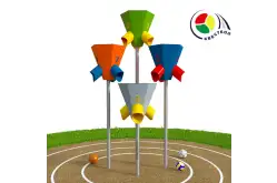 Квестбол (пирамида) модель 6 с прямыми трубами (4 шт)1