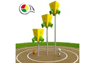 Квестбол (треугольник) модель 4 с прямыми трубами (3 шт)