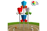 Квестбол (треугольник) модель 5 с фигурными трубами (4 шт)