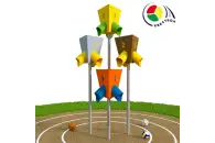 Квестбол (треугольник) модель 6 с прямыми трубами (4 шт)