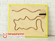 Панель-лабиринт «Рисуем ногами №3 Зигзаг»1