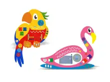 Набор бизибордов «Сад птиц» №11