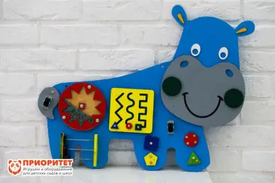 Бизиборд «Милый бегемотик» №2 Бизиборд «Милый бегемотик» №2