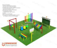 Детский комплекс музыкальный «Эконом» для улицы1