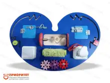 Настенный бизиборд «Синее сердце»1