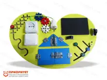 Настенный бизиборд «Желтое сердце»1