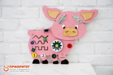 Бизиборд «Смелый поросёнок» Бизиборд «Смелый поросёнок»