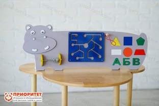 Бизиборд «Милый бегемотик» Бизиборд «Милый бегемотик»