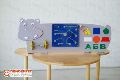 Бизиборд «Милый бегемотик» Бизиборд «Милый бегемотик»