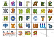 Поле для многофункционального стола «Алфавит» 105x75