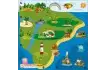 Поле для многофункционального стола остров сокровищ 75х75