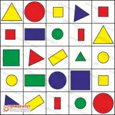 Поле для многофункционального стола «Геометрические фигуры» 75x751