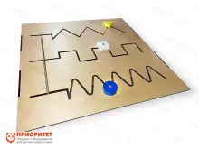 Тактильно-развивающая панель-лабиринт «Ручкам на пользу»1