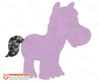 Тактильно-развивающая панель «Ласковый жеребёнок»1
