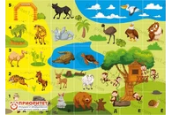 Поле для многофункционального стола «Зоопарк» 105x75