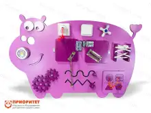 Бизиборд со светом «Сиреневый бегемот»1