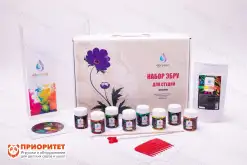 Комплект для ЭБРУ 8 цветов красок оргстекло А41