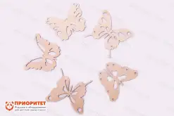 Деревянная заготовка для рисования на воде ЭБРУ «Бабочки»1