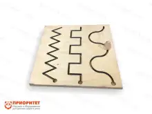 Тактильно-развивающая панель-лабиринт «Дорожки»1